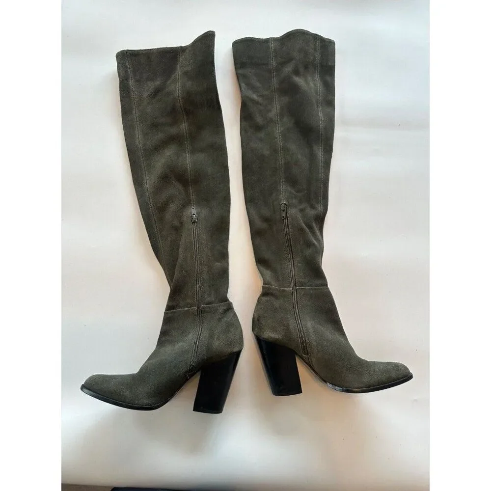 Aldo Eleliven Green Khaki Over the Knee Boots Women's 6.5